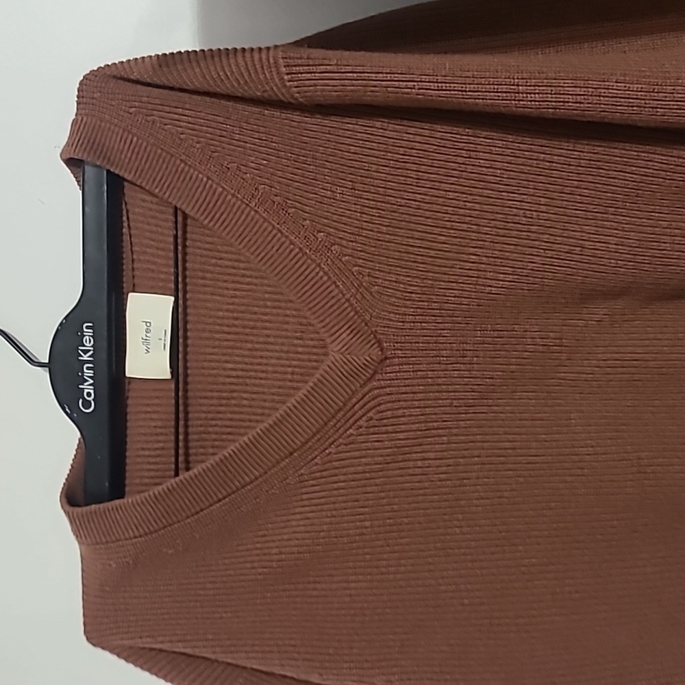 WILFRED ARITZIA V NECK SWEATER SIZE S - Picture 3 of 7